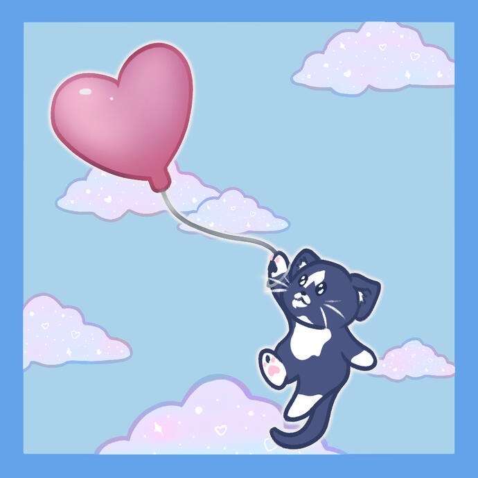 balloon kitty